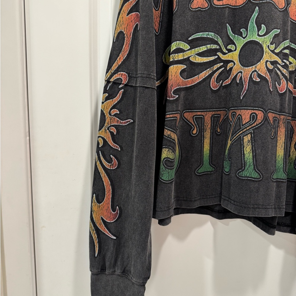 Vale Forever Black Tribal Logo Long Sleeve Tee - Picture 5 of 6